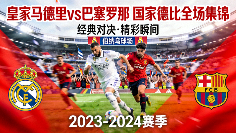 皇家马德里对阵巴塞罗那国家德比全场集锦封面图